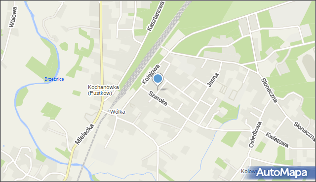 Brzeźnica gmina Dębica, Wspólna, mapa Brzeźnica gmina Dębica