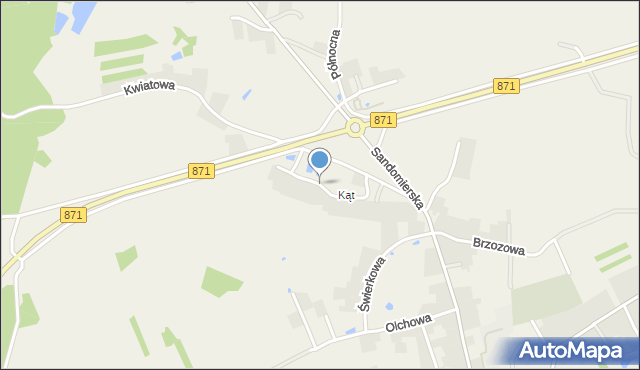 Grębów powiat tarnobrzeski, Wspólna, mapa Grębów powiat tarnobrzeski