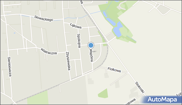 Grójec, Wspólna, mapa Grójec