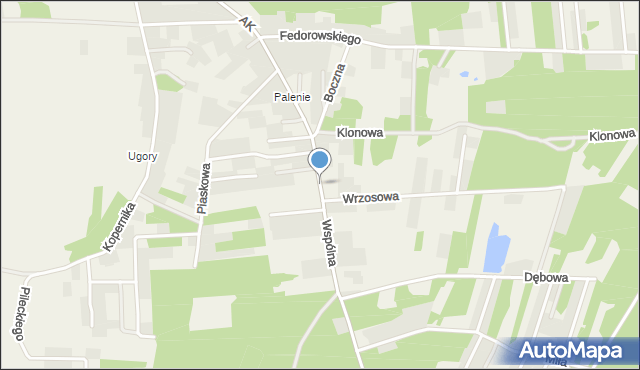 Jastkowice, Wspólna, mapa Jastkowice