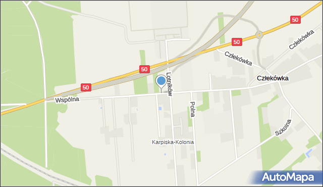 Karpiska, Wspólna, mapa Karpiska