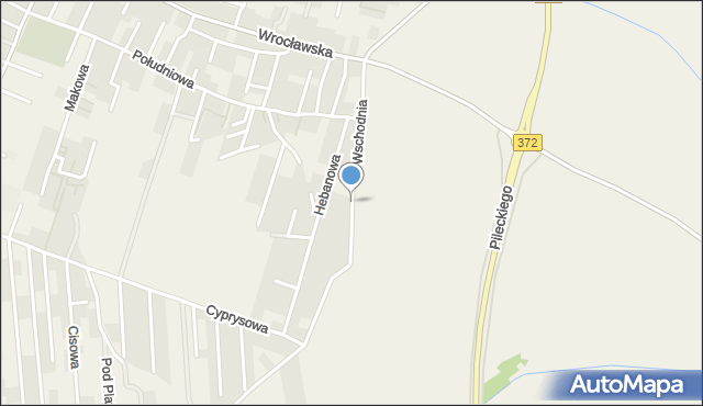 Kiełczów, Wschodnia, mapa Kiełczów