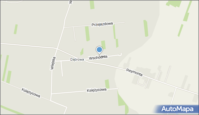 Kłobuck, Wschodnia, mapa Kłobuck