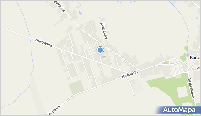Konarzewo gmina Dopiewo, Wspólna, mapa Konarzewo gmina Dopiewo