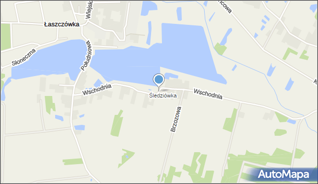 Łaszczówka, Wschodnia, mapa Łaszczówka
