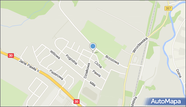 Lubań, Wspólna, mapa Lubań