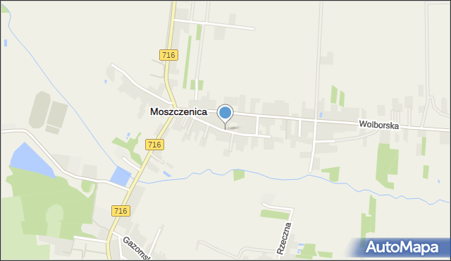 Moszczenica powiat piotrkowski, Wschodnia, mapa Moszczenica powiat piotrkowski