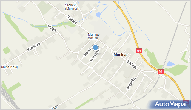 Munina, Wspólna, mapa Munina