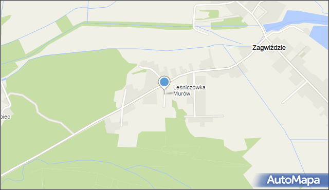 Murów, Wspólna, mapa Murów