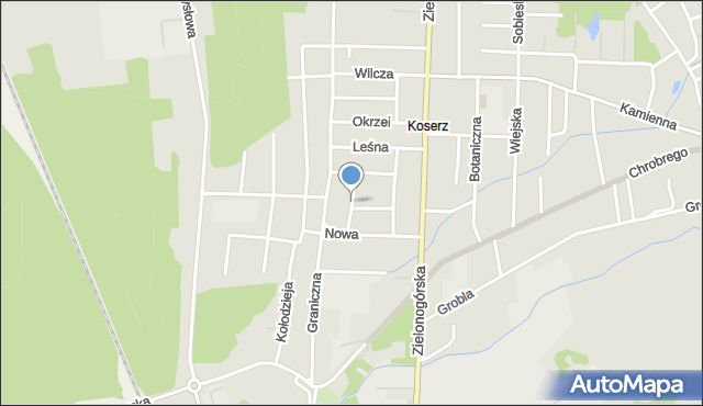 Nowa Sól, Współczesna, mapa Nowa Sól