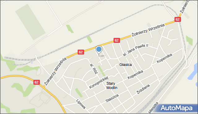 Nowy Dwór Mazowiecki, Współczesna, mapa Nowy Dwór Mazowiecki
