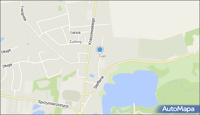 Pasłęk, Wschodnia, mapa Pasłęk