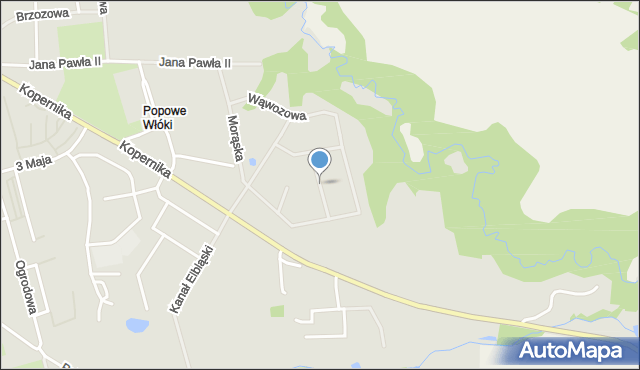 Pasłęk, Wspólna, mapa Pasłęk