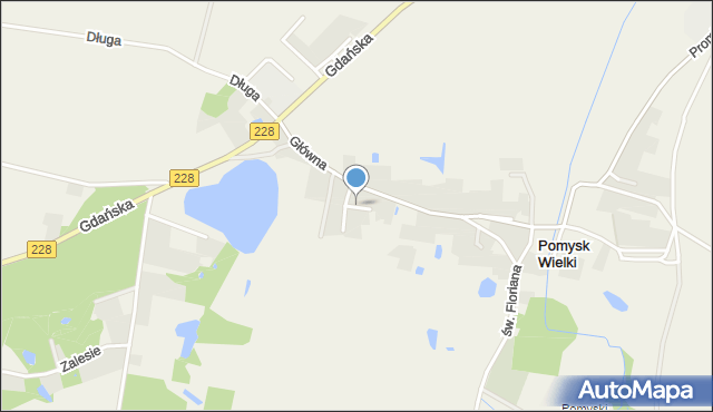 Pomysk Wielki, Wspólna, mapa Pomysk Wielki