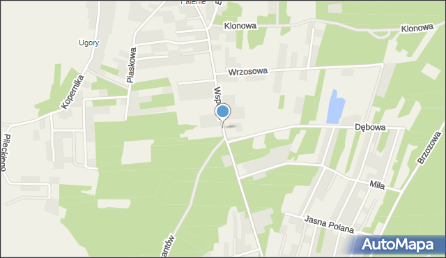 Pysznica, Wspólna, mapa Pysznica