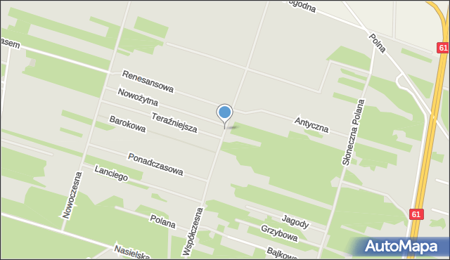 Serock powiat legionowski, Współczesna, mapa Serock powiat legionowski