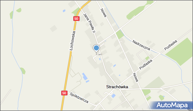 Strachówka, Wspólna, mapa Strachówka