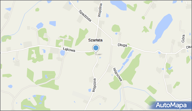 Szarłata gmina Przodkowo, Wspólna, mapa Szarłata gmina Przodkowo