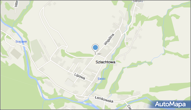 Szlachtowa, Wspólna, mapa Szlachtowa