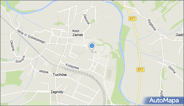Tuchów, Wspólna, mapa Tuchów
