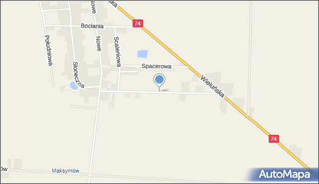 Walichnowy, Wschodnia, mapa Walichnowy