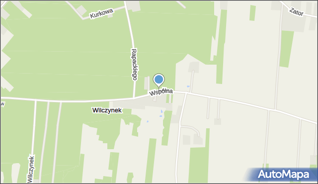 Wilczynek, Wspólna, mapa Wilczynek