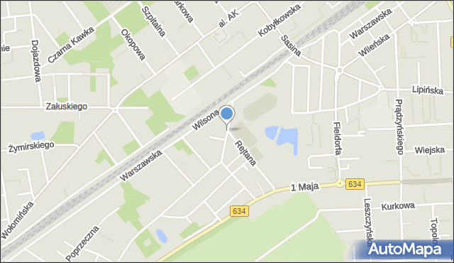 Wołomin, Wspólna, mapa Wołomin