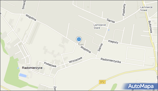 Wrocław, Wspólna, mapa Wrocławia