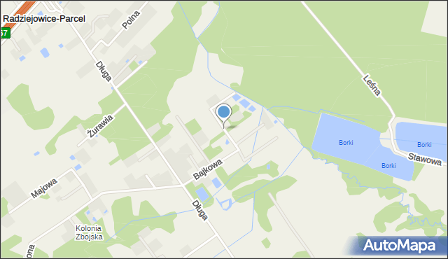 Zboiska gmina Radziejowice, Wspólna, mapa Zboiska gmina Radziejowice