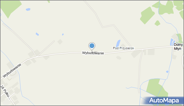 Bukowiec powiat świecki, Wybudowanie, mapa Bukowiec powiat świecki