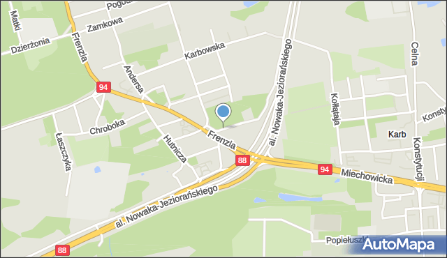 Bytom, Wysoka, mapa Bytomia