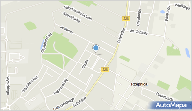 Bytów, Wyspiańskiego Stanisława, mapa Bytów