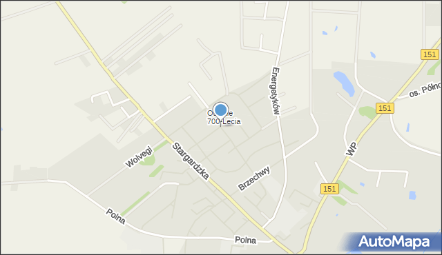 Choszczno, Wyspiańskiego Stanisława, mapa Choszczno