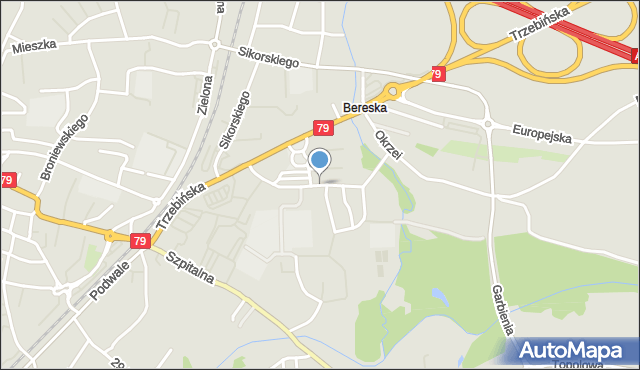 Chrzanów, Wyszyńskiego Stefana, ks. kard., mapa Chrzanów