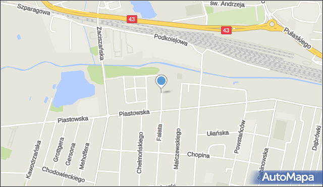 Częstochowa, Wyczółkowskiego Leona, mapa Częstochowy
