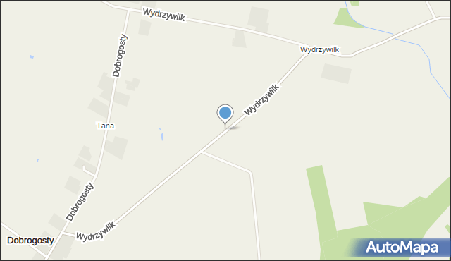 Dobrogosty gmina Dzierzgowo, Wydrzywilk, mapa Dobrogosty gmina Dzierzgowo