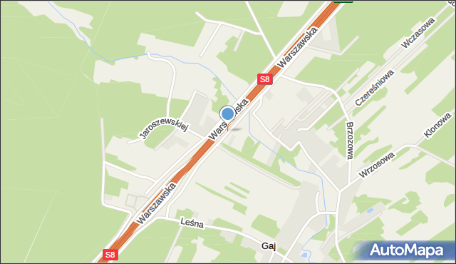 Gaj gmina Zabrodzie, Wyszkowska, mapa Gaj gmina Zabrodzie