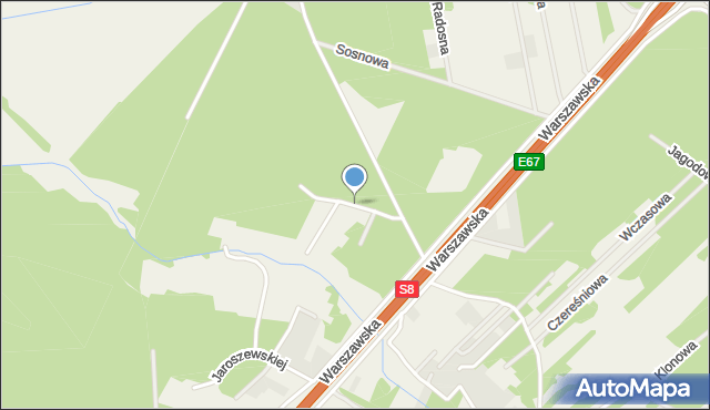 Gaj gmina Zabrodzie, Wyszyńskiego Stefana, ks. kard., mapa Gaj gmina Zabrodzie