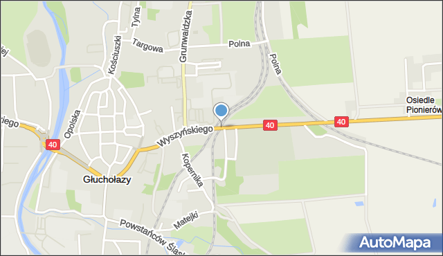 Głuchołazy, Wyszyńskiego Stefana, ks. prym. kard., mapa Głuchołazy