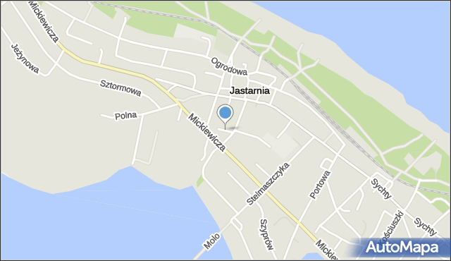 Jastarnia, Wybickiego Józefa, gen., mapa Jastarnia