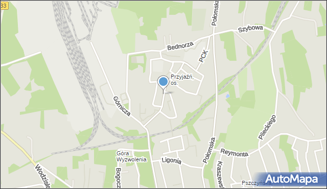 Jastrzębie-Zdrój, Wyspiańskiego Stanisława, mapa Jastrzębie-Zdrój