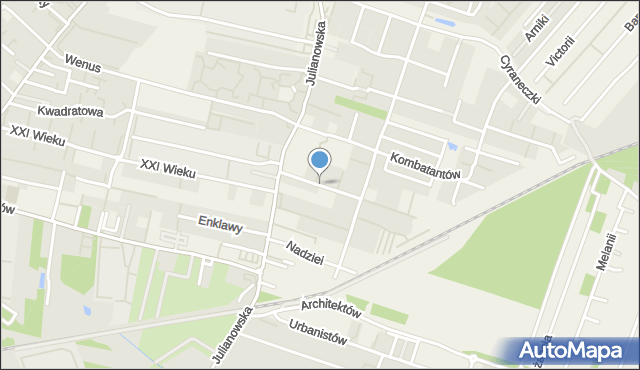 Julianów gmina Piaseczno, Wysockiej Lidii, mapa Julianów gmina Piaseczno