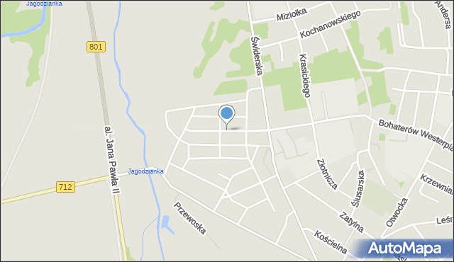 Karczew powiat otwocki, Wysockiego Piotra, mapa Karczew powiat otwocki