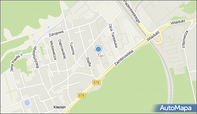 Kleosin, Wyszyńskiego Stefana, ks. kard., mapa Kleosin