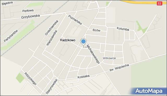 Kołobrzeg, Wyczółkowskiego Leona, mapa Kołobrzegu