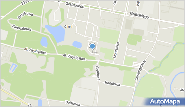 Legnica, Wybickiego Józefa, gen., mapa Legnicy