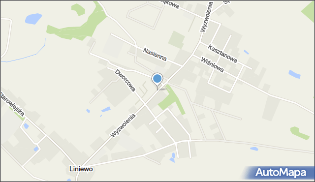 Liniewo, Wyzwolenia, mapa Liniewo