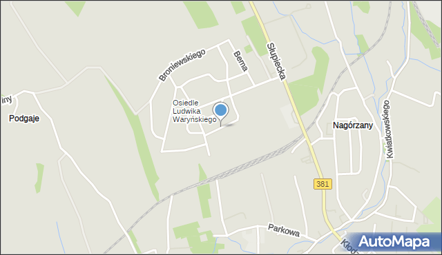 Nowa Ruda powiat kłodzki, Wyspiańskiego Stanisława, mapa Nowa Ruda powiat kłodzki