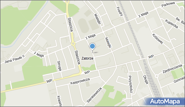 Nowa Sól, Wyszyńskiego Stefana, ks. kard., mapa Nowa Sól