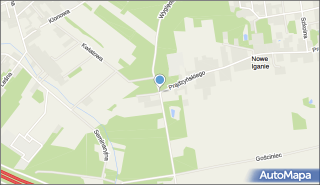 Nowe Iganie, Wyględówka, mapa Nowe Iganie